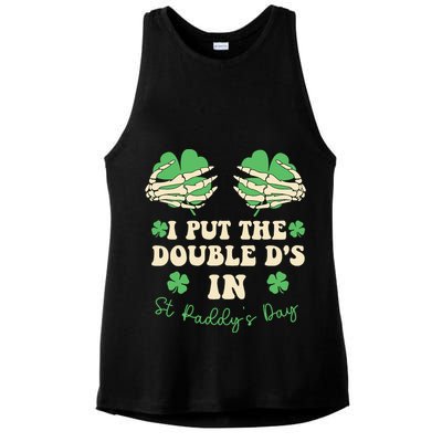 I Put The Double Ds In St Paddys Day Ladies PosiCharge Tri-Blend Wicking Tank