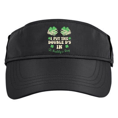 I Put The Double Ds In St Paddys Day Adult Drive Performance Visor