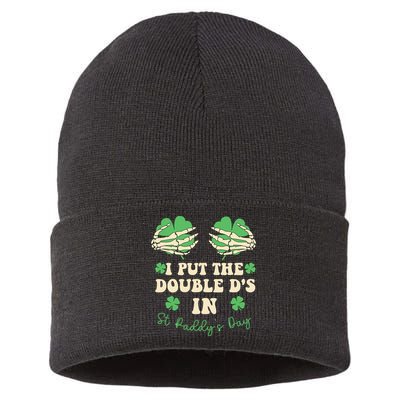 I Put The Double Ds In St Paddys Day Sustainable Knit Beanie