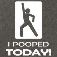 I Pooped Today Cotton Canvas Backpack