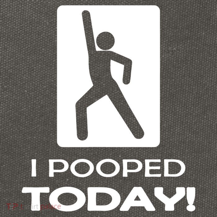 I Pooped Today Cotton Canvas Backpack