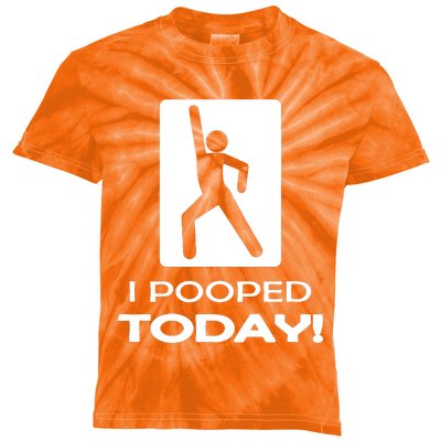 I Pooped Today Kids Tie-Dye T-Shirt