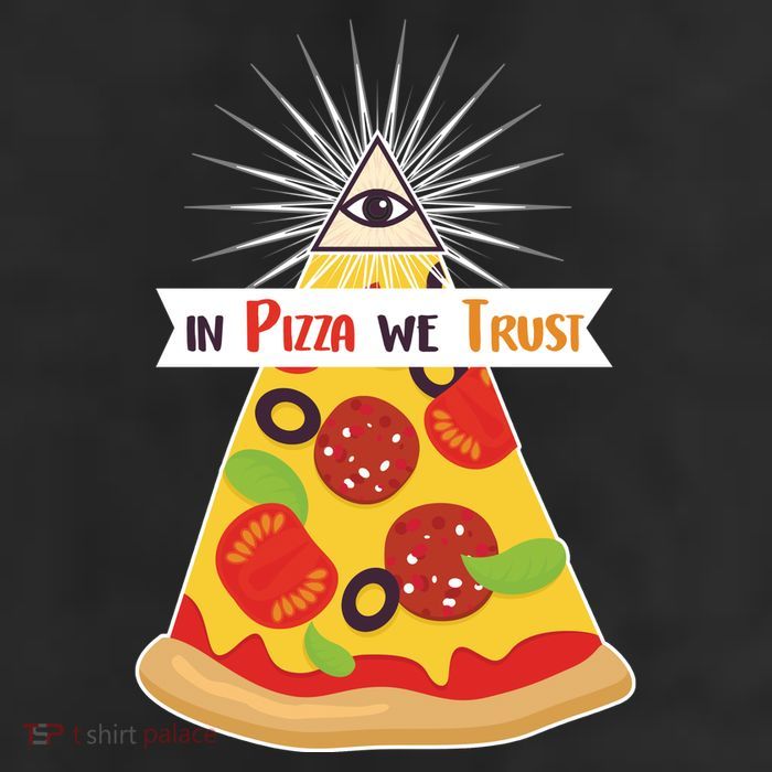 In Pizza We Trust 11oz C Handle Ceramic Mug