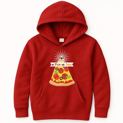 In Pizza We Trust Kids Hoodie