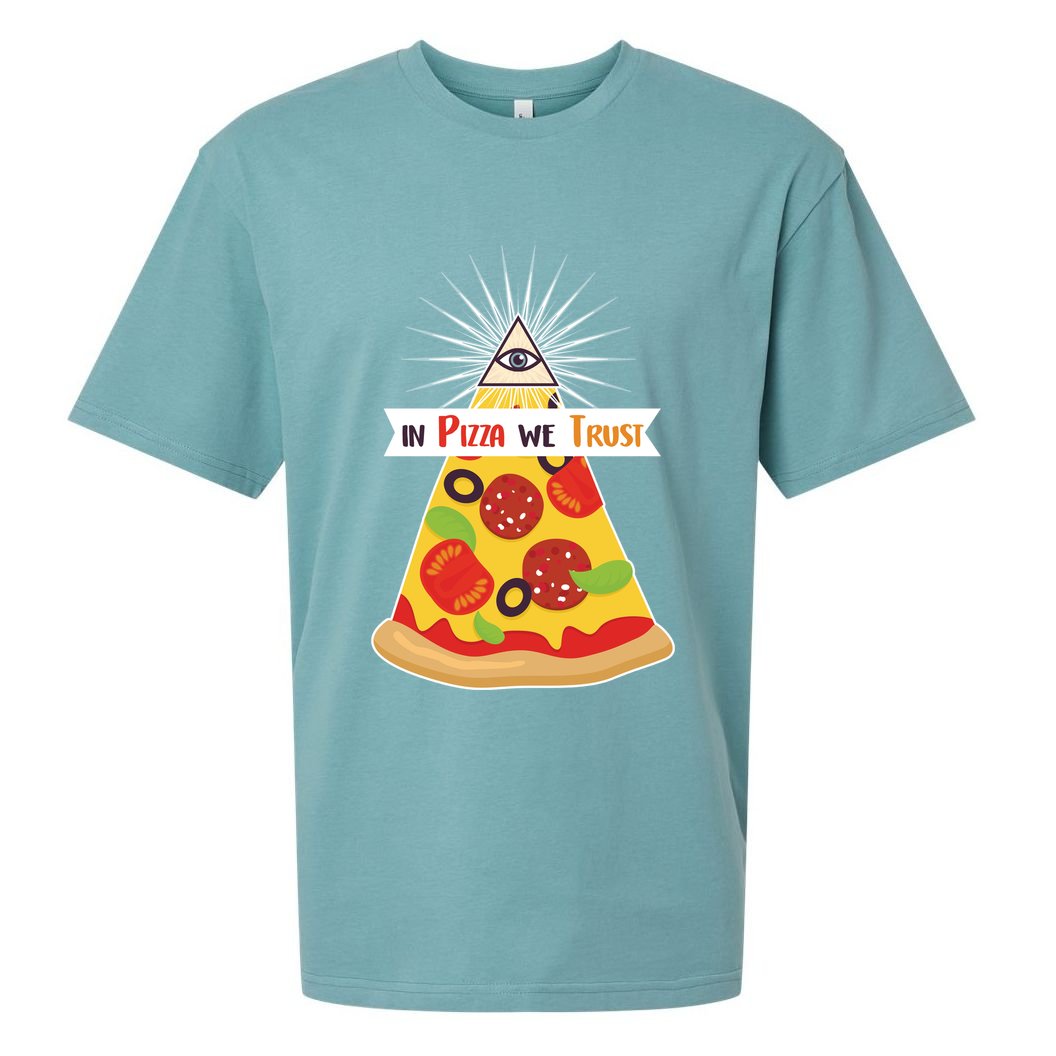 In Pizza We Trust Sueded Cloud Jersey T-Shirt
