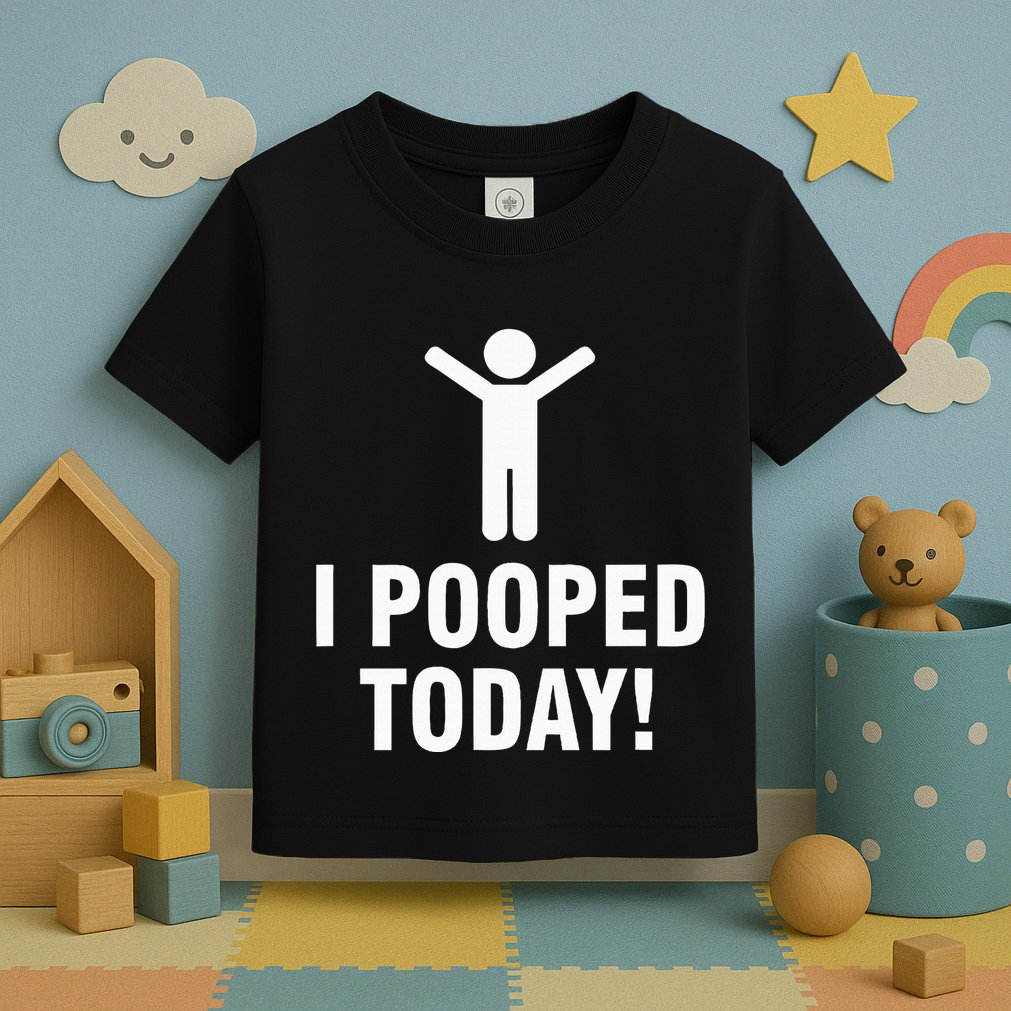 I Pooped Today Toddler T-Shirt
