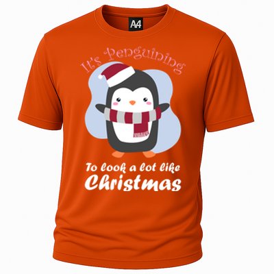 ItS Penguining To Look A Lot Like Christmas Penguin Gift Cooling Performance Crew T-Shirt