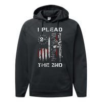 I Plead The 2nd We The People USA Flag AR 15 Rifle Performance Fleece Hoodie