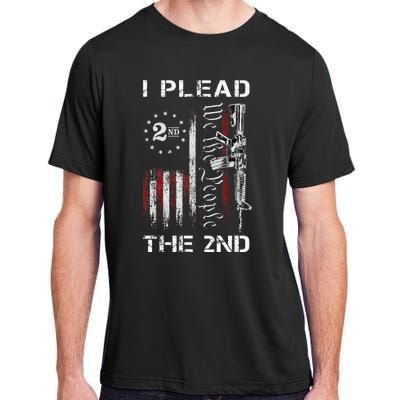 I Plead The 2nd We The People USA Flag AR 15 Rifle Adult ChromaSoft Performance T-Shirt