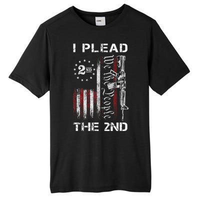 I Plead The 2nd We The People USA Flag AR 15 Rifle Tall Fusion ChromaSoft Performance T-Shirt