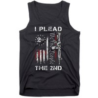 I Plead The 2nd We The People USA Flag AR 15 Rifle Tank Top