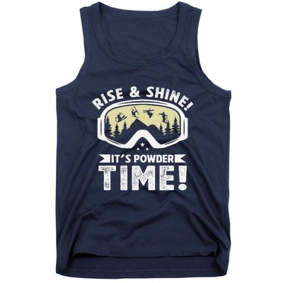 ItS Powder Time Skiing Goggles Winter Sports Skier Freeski Tank Top