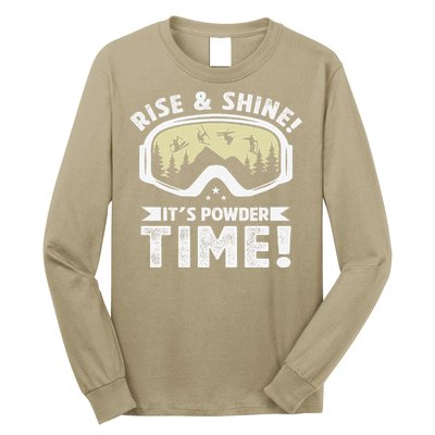 ItS Powder Time Skiing Goggles Winter Sports Skier Freeski Long Sleeve Shirt