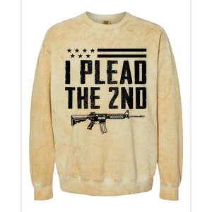 I Plead The 2nd Amendment Pro Gun Ar15 Rifle Colorblast Crewneck Sweatshirt