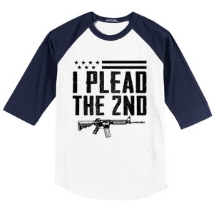 I Plead The 2nd Amendment Pro Gun Ar15 Rifle Baseball Sleeve Shirt