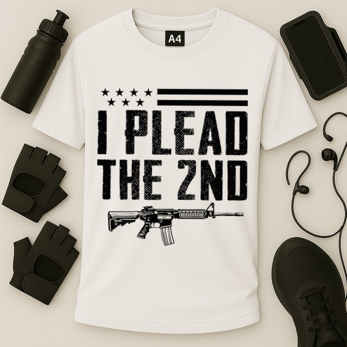 I Plead The 2nd Amendment Pro Gun Ar15 Rifle Cooling Performance Crew T-Shirt