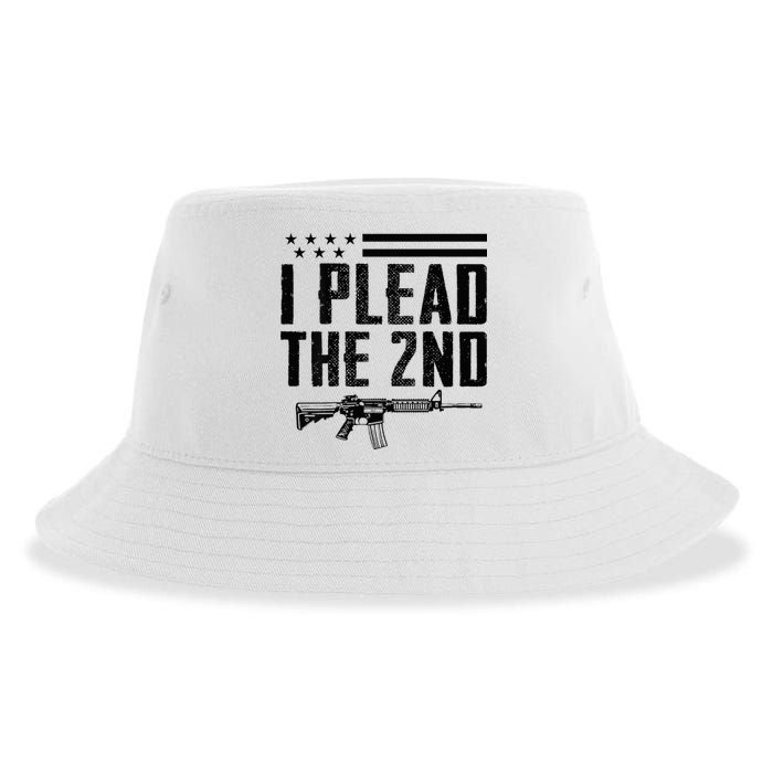 I Plead The 2nd Amendment Pro Gun Ar15 Rifle Sustainable Bucket Hat