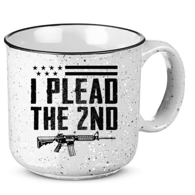 I Plead The 2nd Amendment Pro Gun Ar15 Rifle 15oz Campfire Ceramic Mug