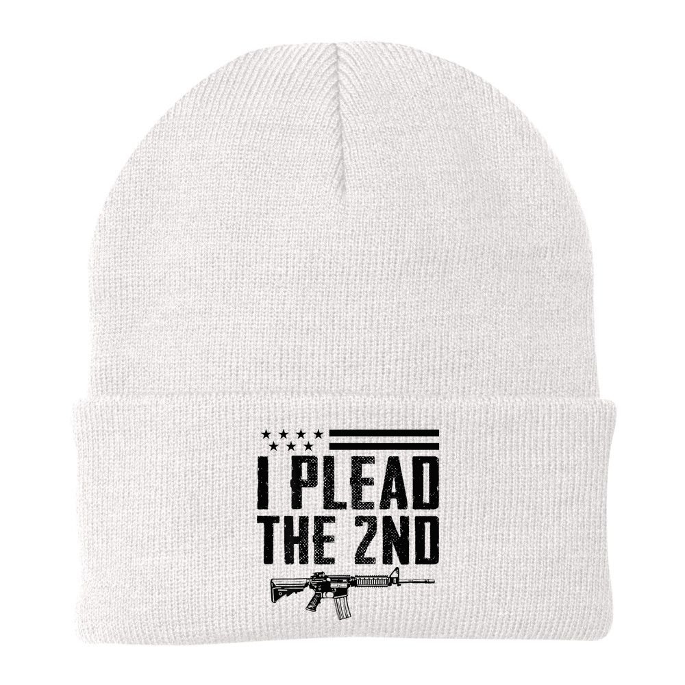 I Plead The 2nd Amendment Pro Gun Ar15 Rifle Beanie