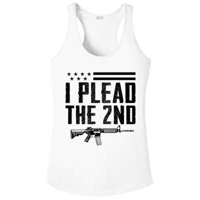 I Plead The 2nd Amendment Pro Gun Ar15 Rifle Ladies PosiCharge Competitor Racerback Tank