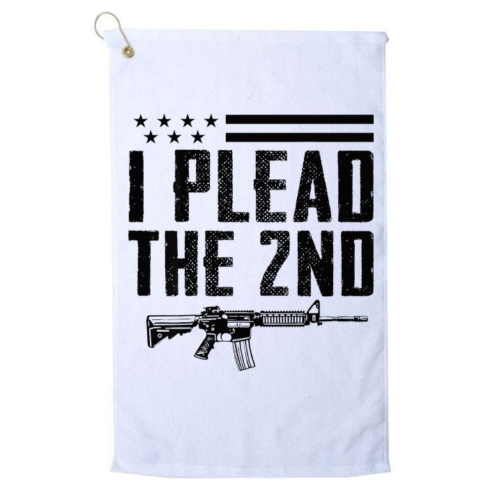 I Plead The 2nd Amendment Pro Gun Ar15 Rifle Golf Towel
