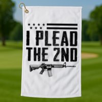 I Plead The 2nd Amendment Pro Gun Ar15 Rifle Golf Towel