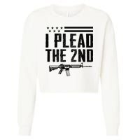 I Plead The 2nd Amendment Pro Gun Ar15 Rifle Cropped Pullover Crew