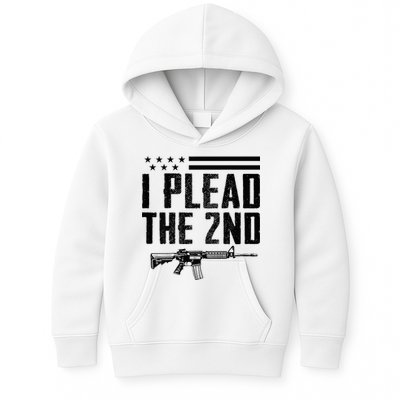 I Plead The 2nd Amendment Pro Gun Ar15 Rifle Kids Hoodie