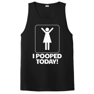 I Pooped Today Toilet Humor Funny I Pooped Today PosiCharge Competitor Tank