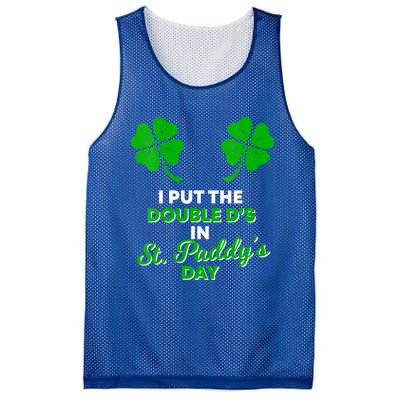 I Put The Double D's In St Paddy's Day Naughty Irish Gift Mesh Reversible Basketball Jersey Tank