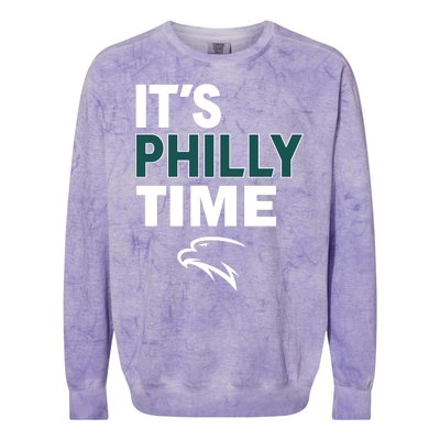 It's Philly Time Philadelphia Colorblast Crewneck Sweatshirt