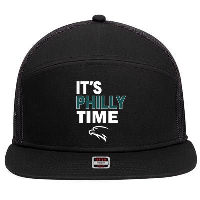 It's Philly Time Philadelphia 7 Panel Mesh Trucker Snapback Hat