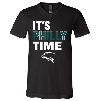 It's Philly Time Philadelphia V-Neck T-Shirt