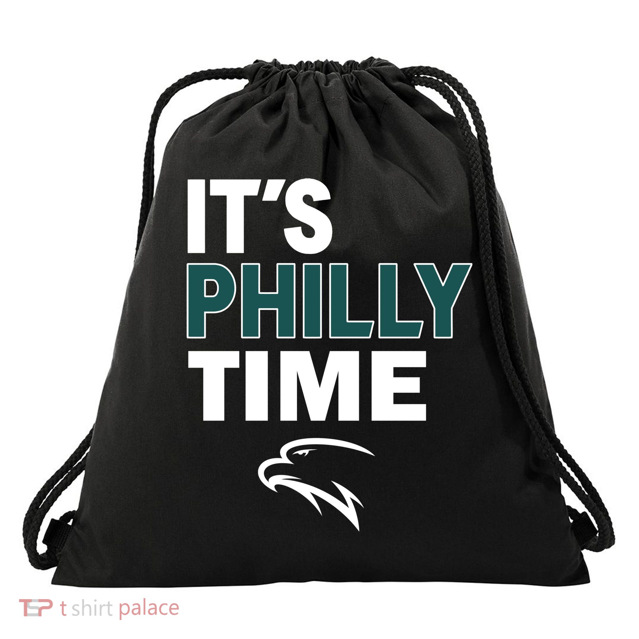 It's Philly Time Philadelphia Drawstring Bag