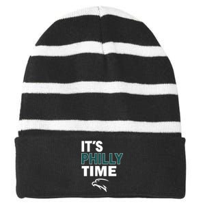 It's Philly Time Philadelphia Striped Beanie with Solid Band