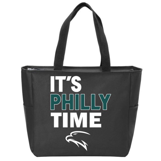 It's Philly Time Philadelphia Zip Tote Bag