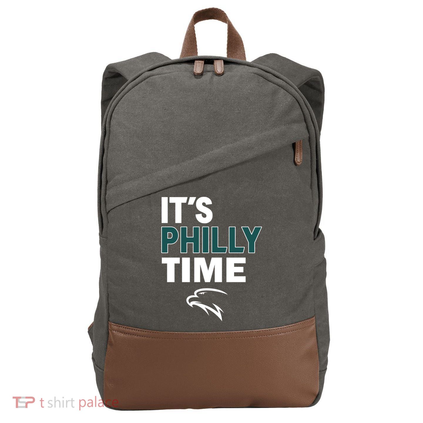 It's Philly Time Philadelphia Cotton Canvas Backpack