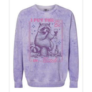 I Put The Bi In Bitch Lgbt Lesbians Colorblast Crewneck Sweatshirt