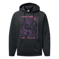 I Put The Bi In Bitch Lgbt Lesbians Performance Fleece Hoodie