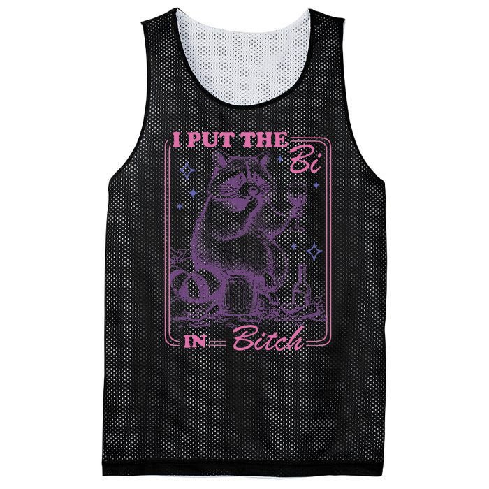 I Put The Bi In Bitch Lgbt Lesbians Mesh Reversible Basketball Jersey Tank