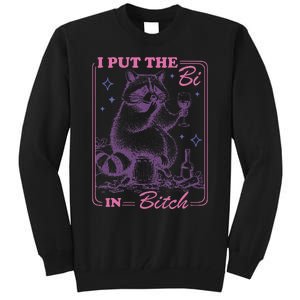 I Put The Bi In Bitch Lgbt Lesbians Tall Sweatshirt