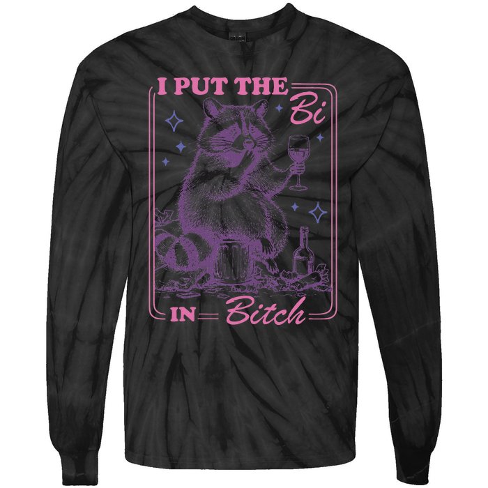 I Put The Bi In Bitch Lgbt Lesbians Tie-Dye Long Sleeve Shirt