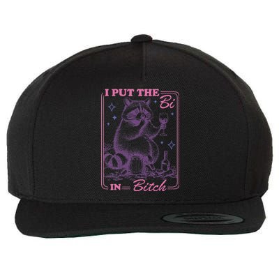 I Put The Bi In Bitch Lgbt Lesbians Wool Snapback Cap