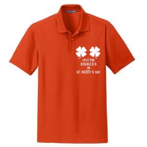 I Put The Double Ds In St Paddys Day Funny St Patrick's Day Dry Zone Grid Polo