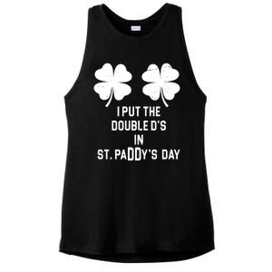 I Put The Double Ds In St Paddys Day Funny St Patrick's Day Ladies PosiCharge Tri-Blend Wicking Tank