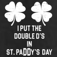 I Put The Double Ds In St Paddys Day Funny St Patrick's Day 7 Panel Mesh Trucker Snapback Hat