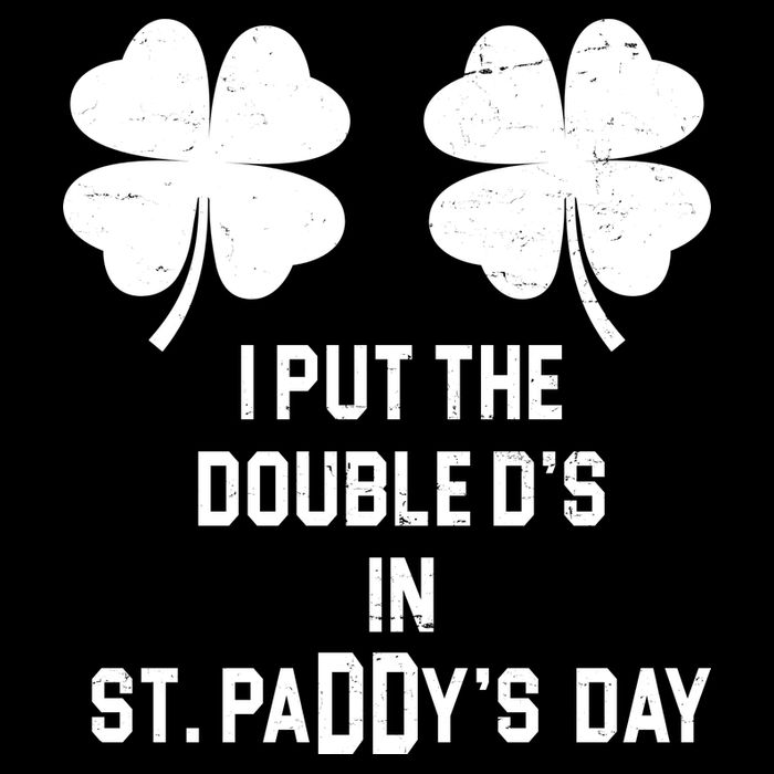 I Put The Double Ds In St Paddys Day Funny St Patrick's Day 7-Panel Snapback Hat
