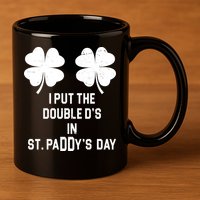 I Put The Double Ds In St Paddys Day Funny St Patrick's Day 11oz C Handle Ceramic Mug