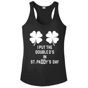 I Put The Double Ds In St Paddys Day Funny St Patrick's Day Ladies PosiCharge Competitor Racerback Tank