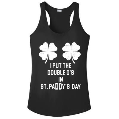 I Put The Double Ds In St Paddys Day Funny St Patrick's Day Ladies PosiCharge Competitor Racerback Tank